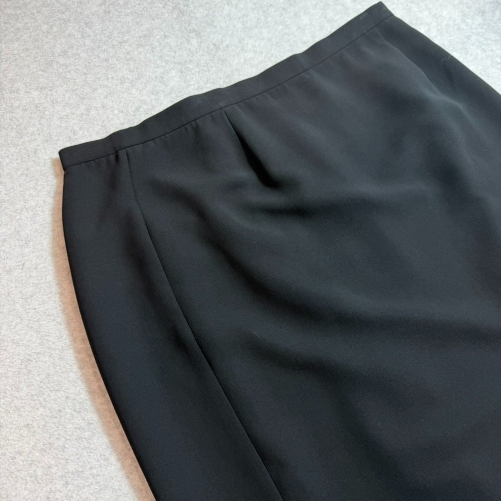 Preston & York Pencil Skirt Womens 18W Black Lined Knee Length Straight